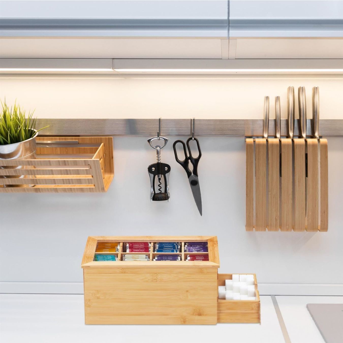 Altro per la casa: GROSSE TEEBOX BAMBUS VERSTELLBARE FÄCHER – Nuovo e nell'imballaggio originale da Gerlafingen venduto da Tsuru 5
