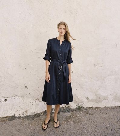 ZERO Damen Kleid dunkelblau 100% Lyocell neu, Grösse 40