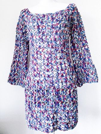 Topdown Kleid gehäkelt Häkeln hausgemacht