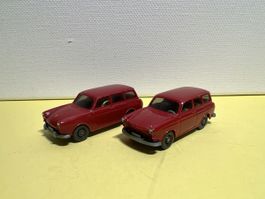 2 x Wiking VW 1600 Variant 1/87