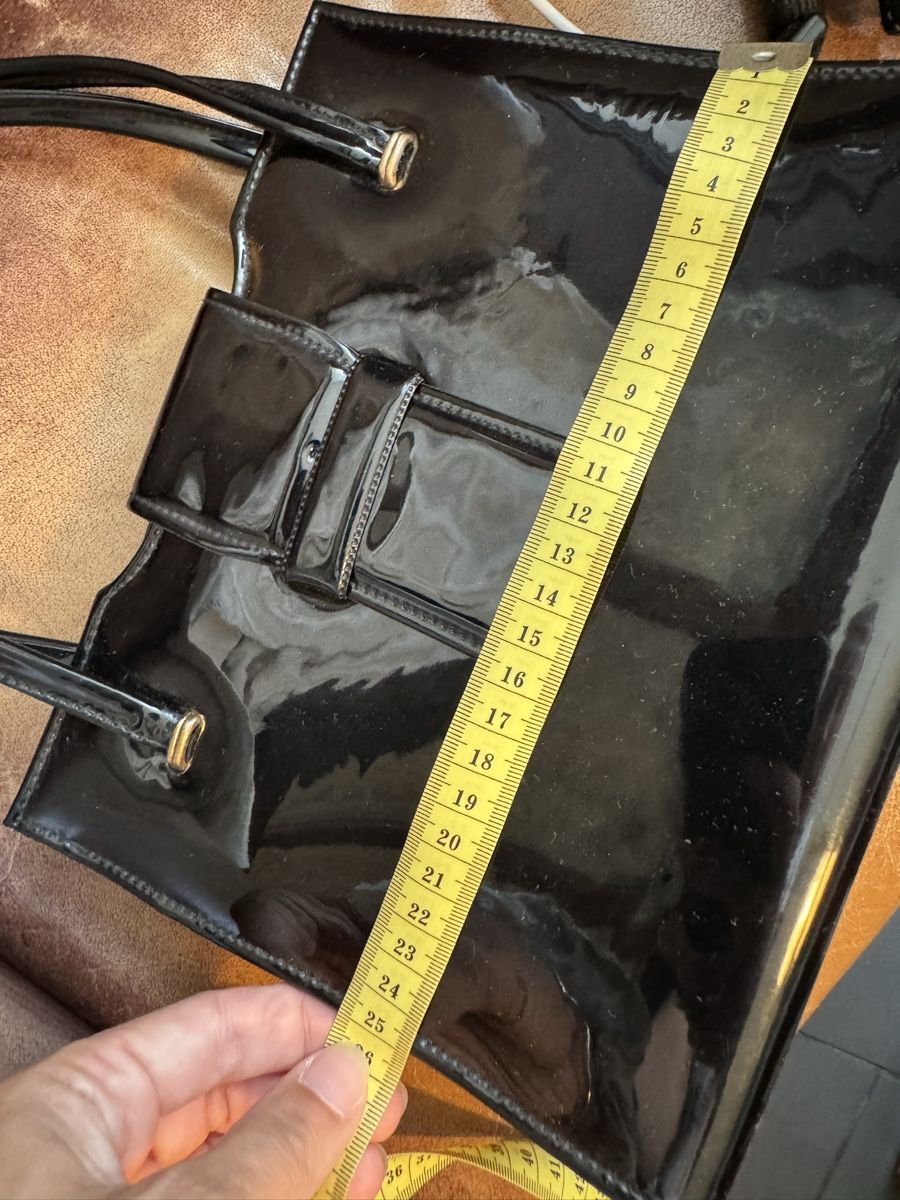 Borse da donna: Lackleder Vintage Tasche – Usato da Obfelden venduto da cesarina10 8
