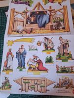 Weihnachtskarten und Bastelbogen diverse Motive Set
