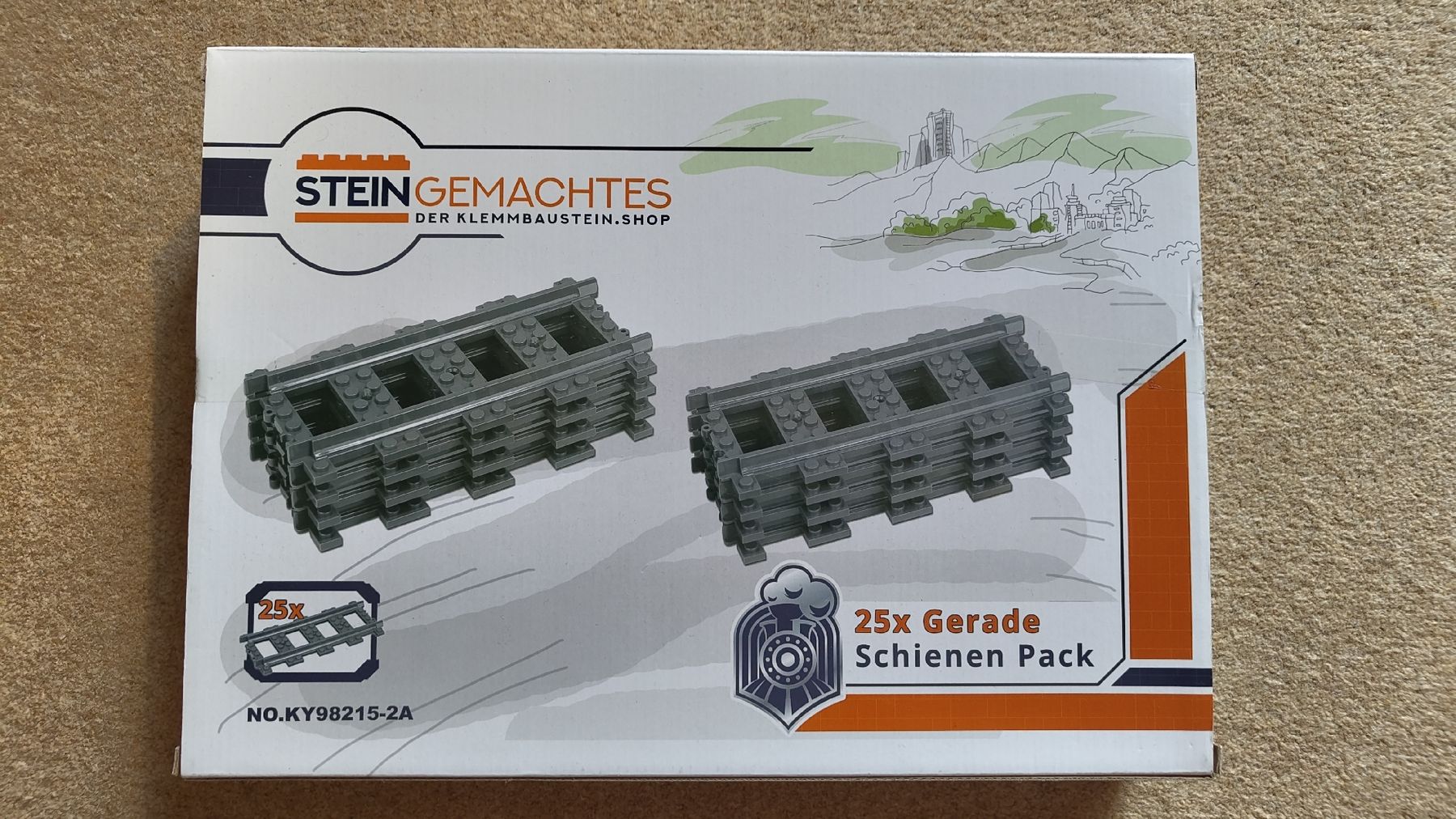 Kit di costruzioni: STEINgemachtes 25 Straight Track Pieces New – Nuovo e nell'imballaggio originale da Glattbrugg venduto da har_jgc7 1
