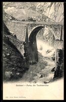AK Furka /Gotthard, Die Teufelsbrücke