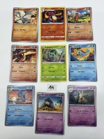 Pokémon Sammelkarten Set 9 Stück gemischt non Holo