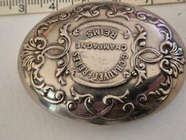 Champagner Dose Spiegel Chauvet Frères REIMS Antik Vintage