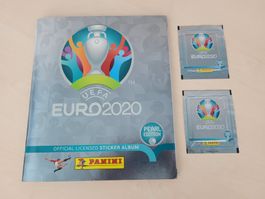 Panini EM Euro 2020 Sticker Album Pearl Edition + 2 Packs