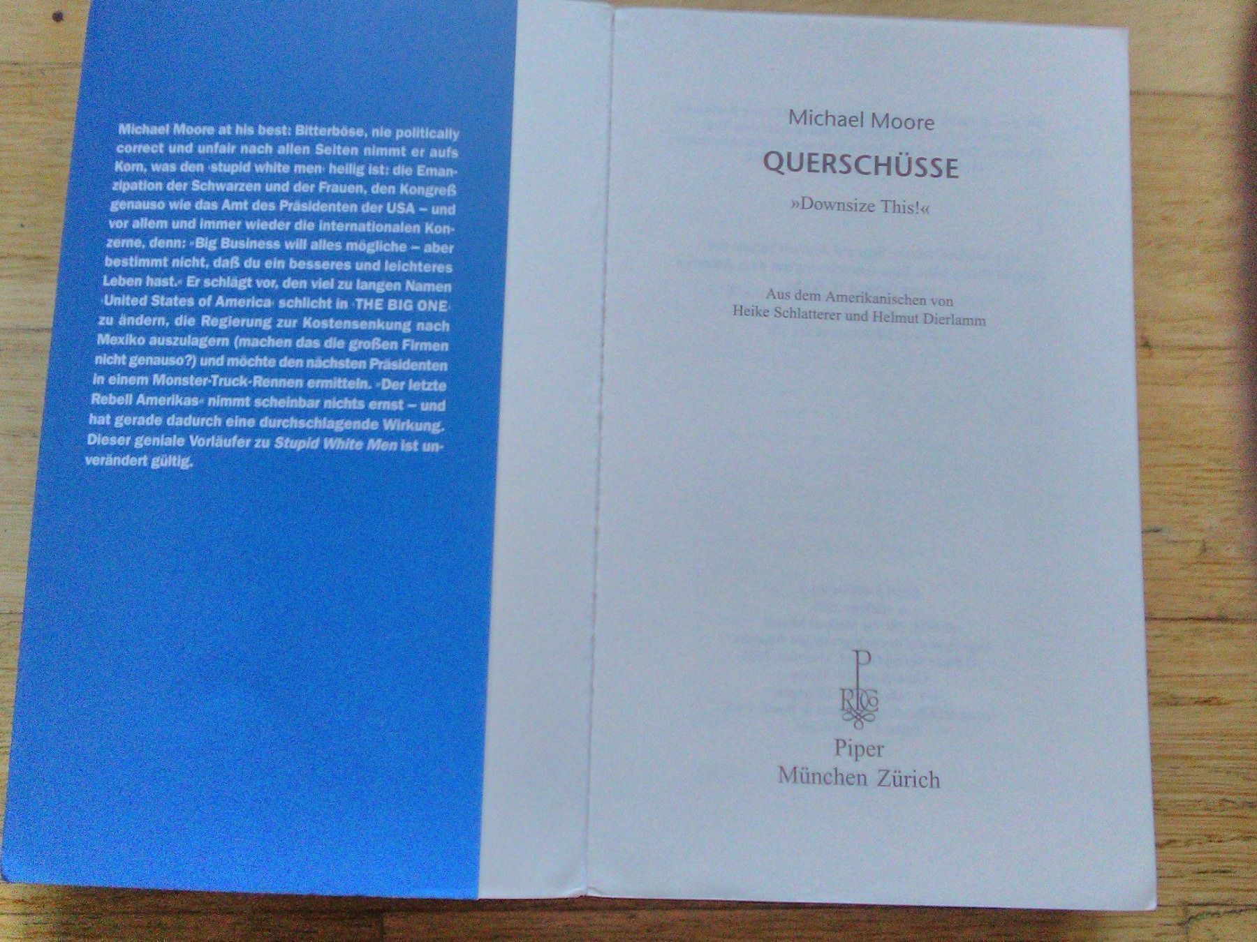 Libri: Michael Moore: Voller Deckung Mr.Bush-Querschüße-Stupid Whit – Usato da St. Gallen venduto da elk2021 3