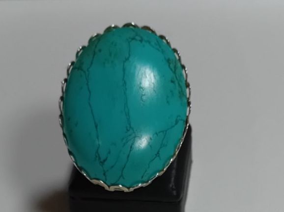 Ringe: ring antiksilber oval mit türkis – Neu (gemäss Beschreibung) aus Basel von bij_5hqd
