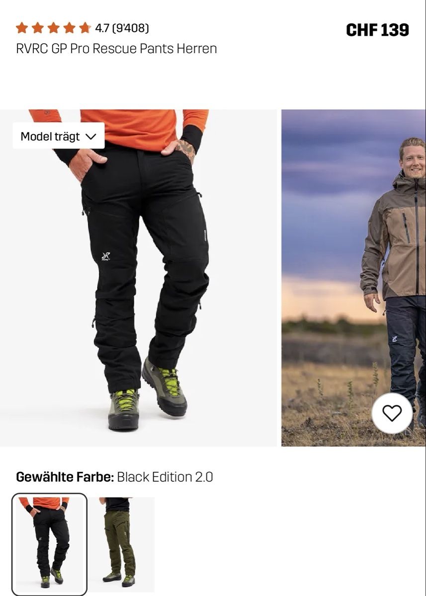 RevolutionRace Pantaloni: RVRC GP Pro Rescue Pants Herren G S – Nuovo (secondo la descrizione) da Maienfeld venduto da tobeyl2020