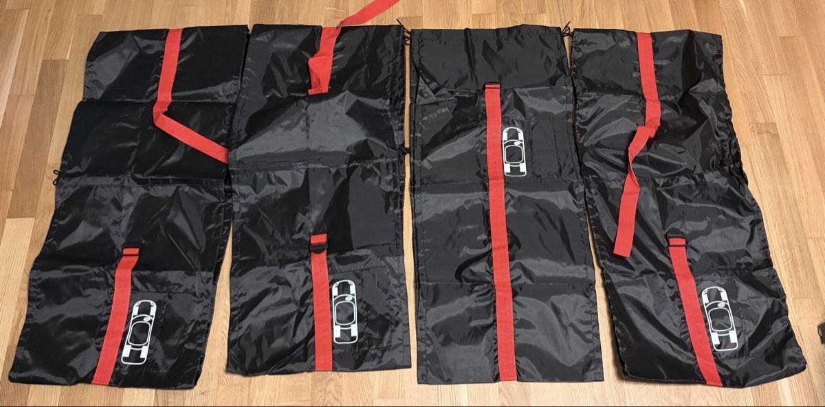 Pneumatici & Ruote complete: 4 Radtaschen Set schwarz rot – Nuovo (secondo la descrizione) da Mellingen venduto da sar_syk7