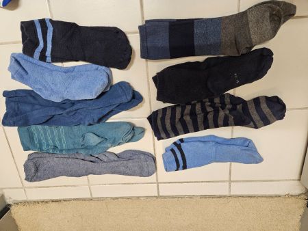 Socken 31bis 34 9Paar gemischte Farben/Muster guter Zustand