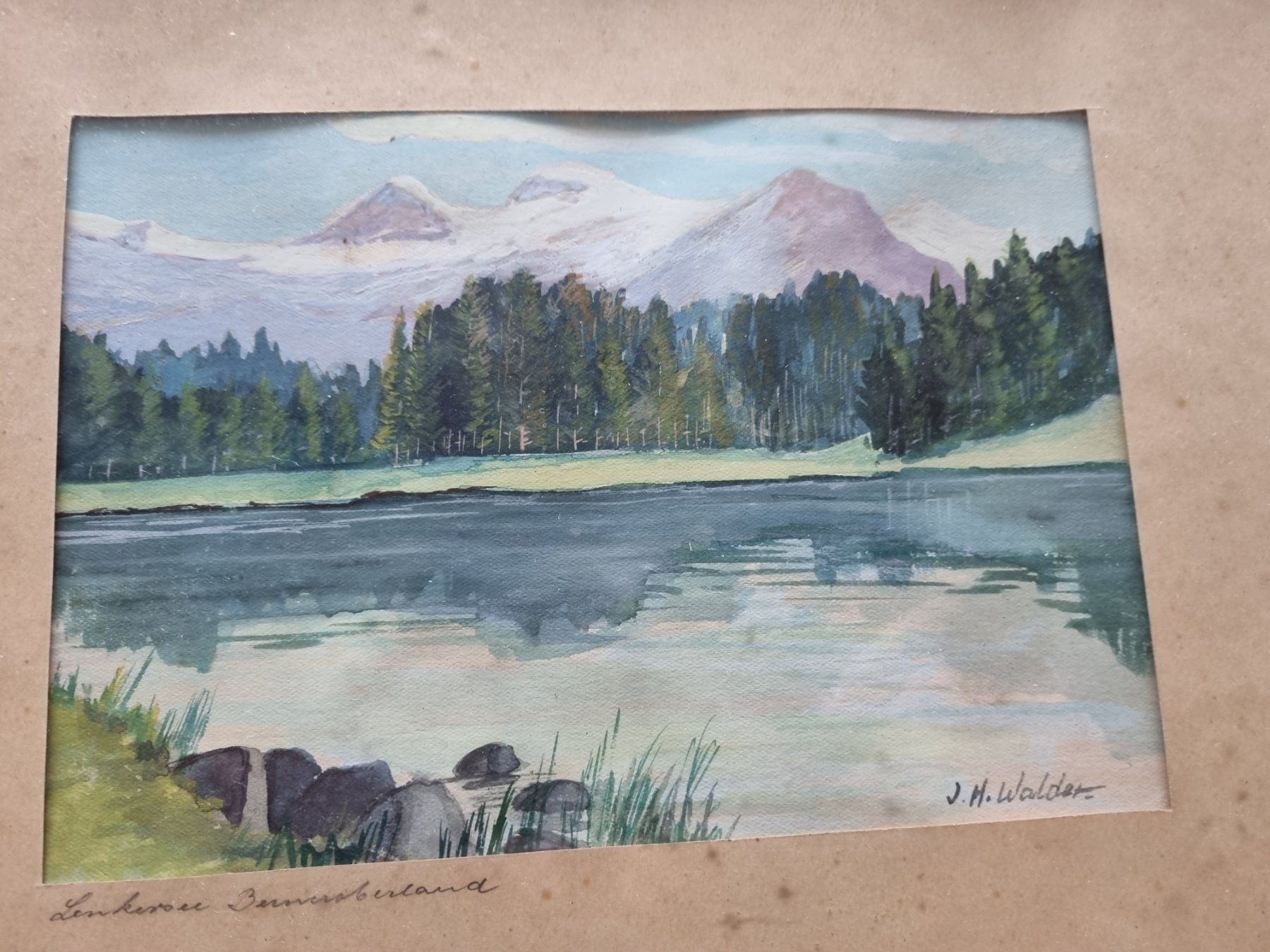Gemälde: Lenkersee Berner Oberland Aquarell – Gebraucht aus Schaffhausen von Leveron13 7