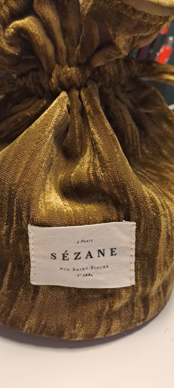 Sezane Borse da donna: Samttasche Sezane Olive neuwertig – Nuovo e nell'imballaggio originale da Düdingen venduto da Anthelia 2