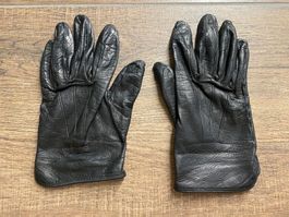 Gloves Forino Lederhandschuhe schwarz mit Seide Napoli Gr. 7