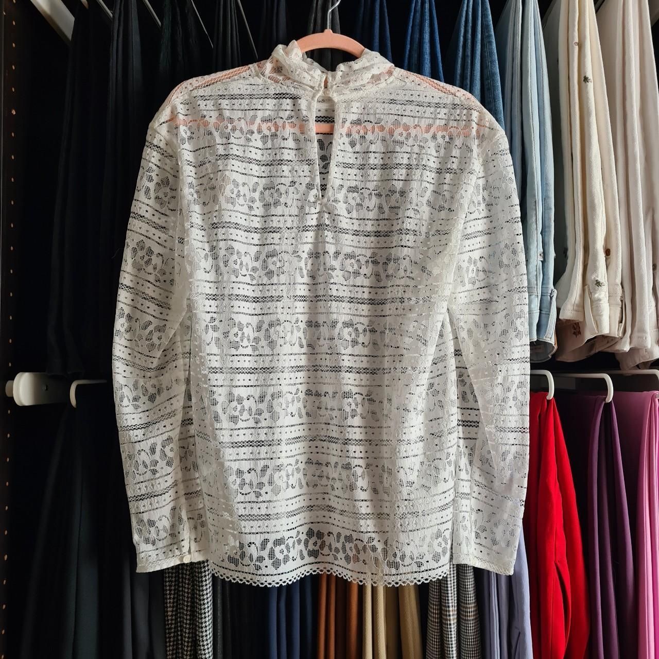 Sandro Camicette: Sandro Bluse Weiss Spitze – Nuovo e nell'imballaggio originale da Emmen venduto da mak31 3