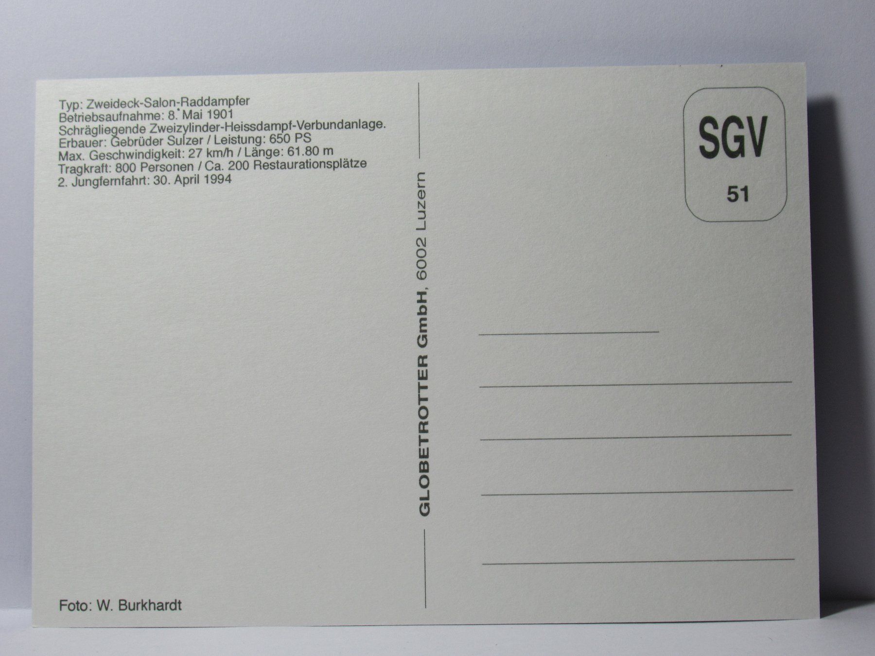 Cartoline postali: Schiff   * URI   * – Usato da Grenchen venduto da Bluemchen1900 1