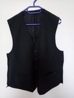 Schwarze Weste Gr. 54, elegant & zeitlos