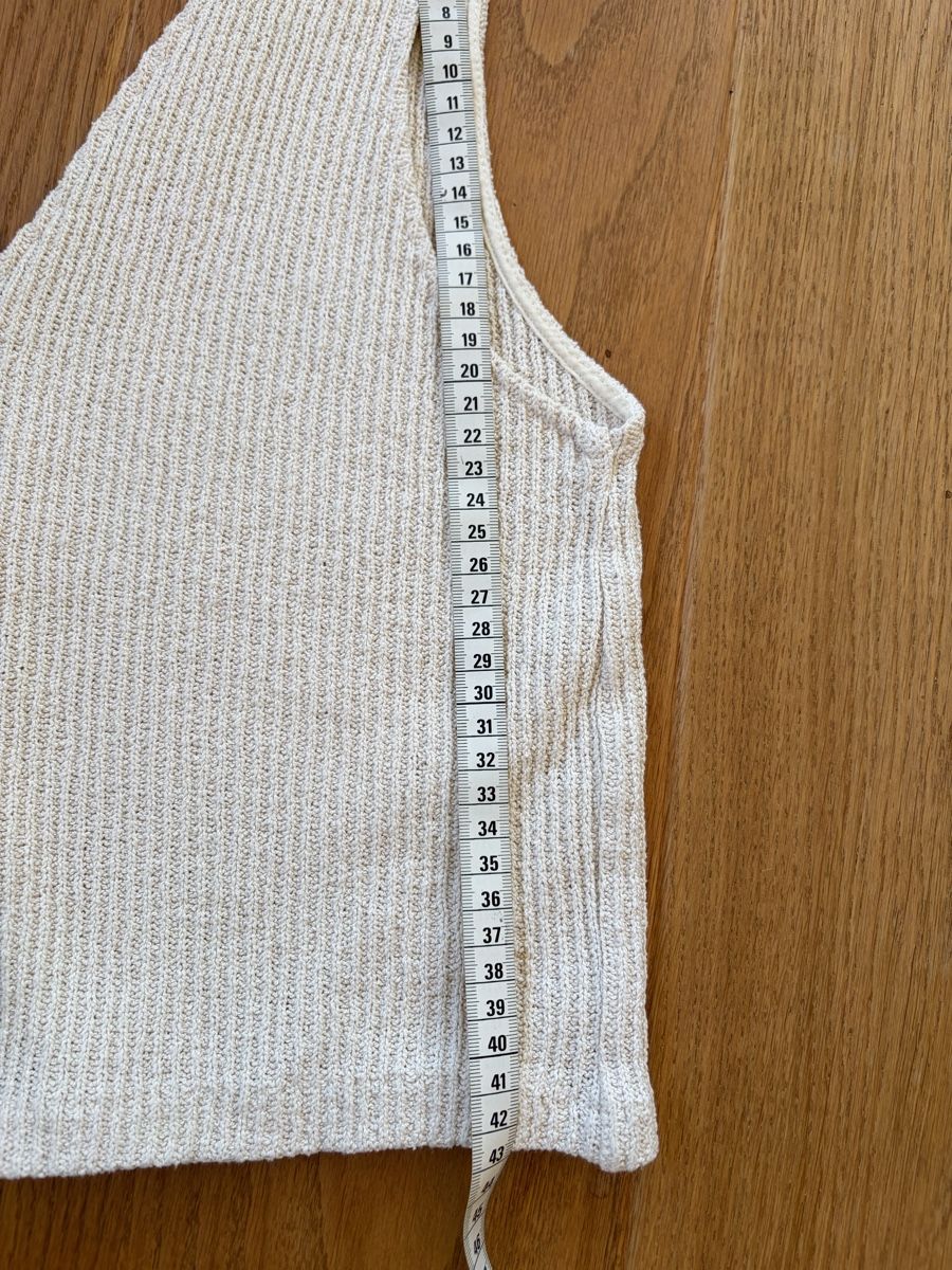 Massimo Dutti Top: Massimo Dutti Stricktop cropped creme Grösse XS – Usato da Wädenswil venduto da Iana32 4