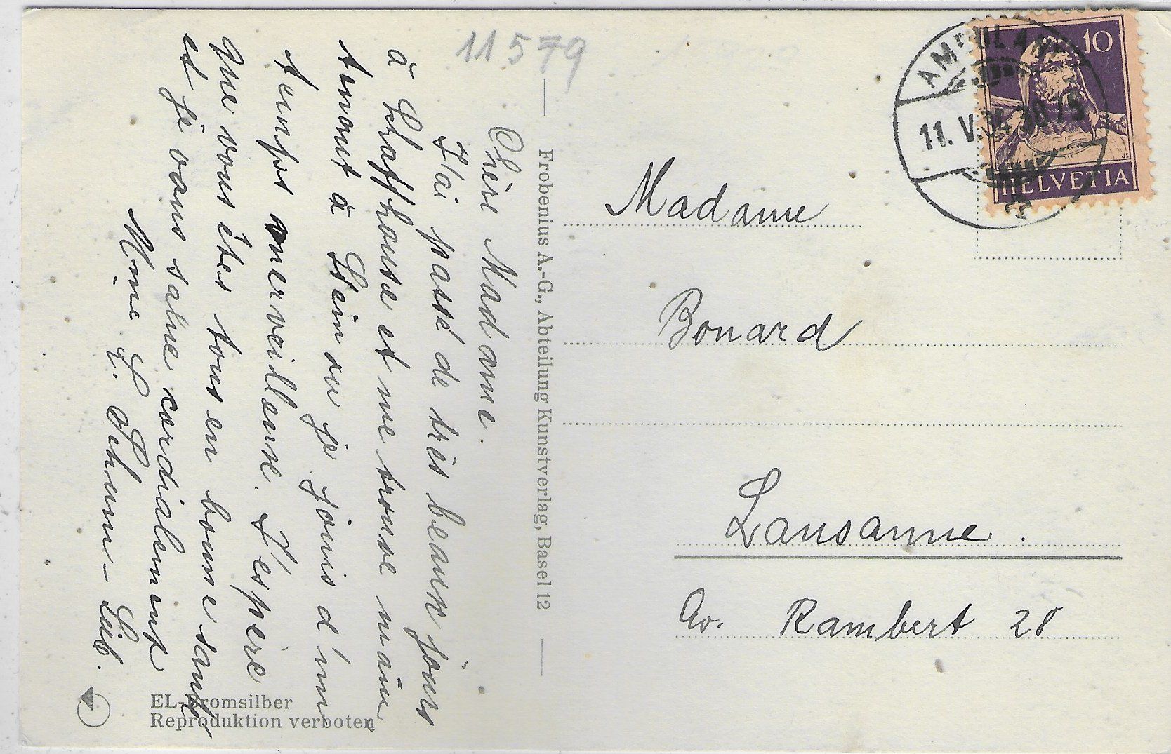 Cartoline postali: Stein am Rhein - St. Georgen-Kloster – Usato da Ettingen venduto da Kartenplanet 1