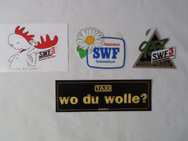 Aufkleber SWF 3 / SWR 3  Deutscher Radiosender