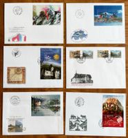 1998 - 2011, 6 FDC's auf grossformatigen Briefen