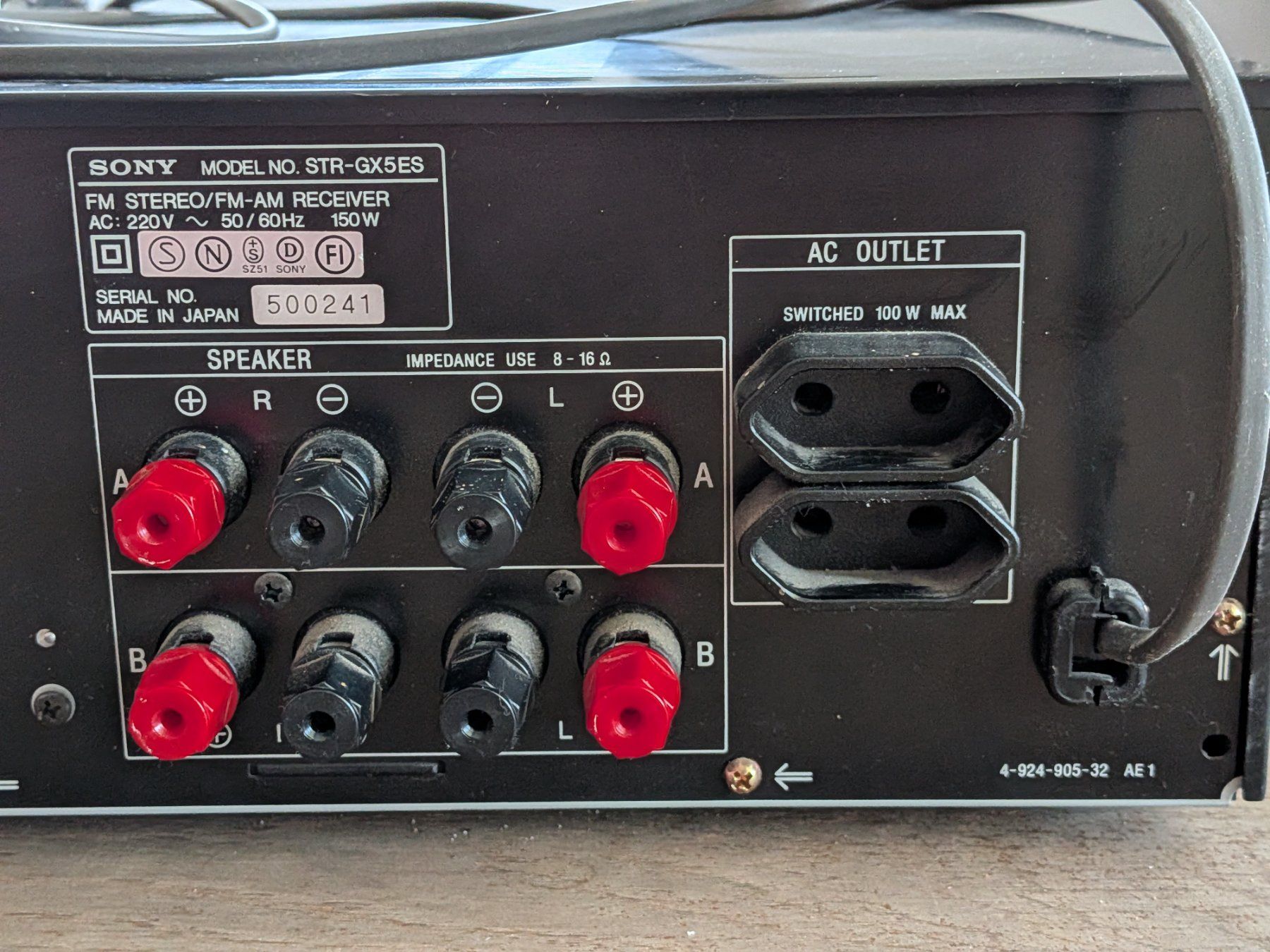 Sony Receiver: Receiver Sony STR-GX 5 ES – Gebraucht aus Port von gecotom 8