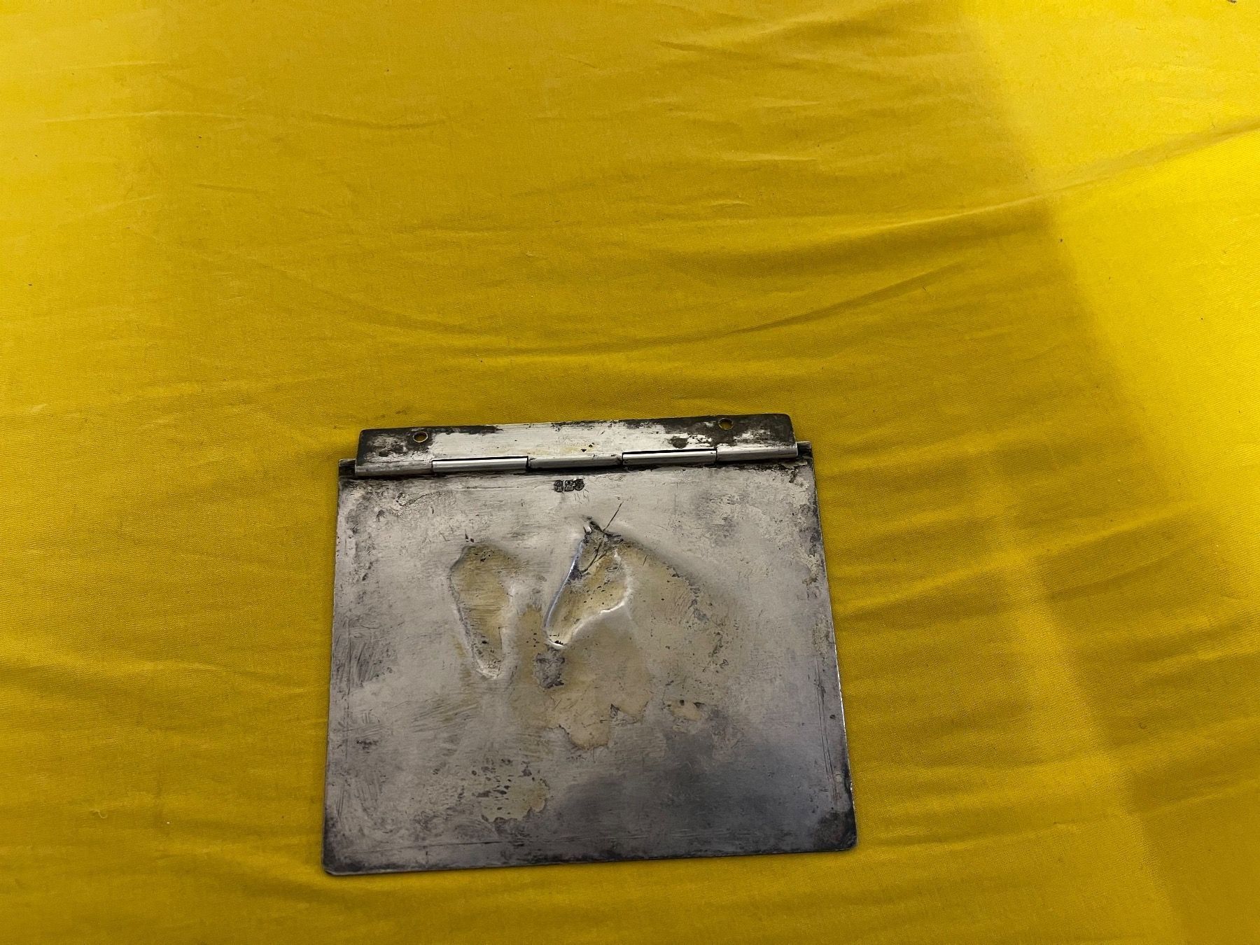 Servierplatten: Sehr schöne Platte mit div.Stempeln – Gebraucht aus Oberwil Lieli von 560amg 5
