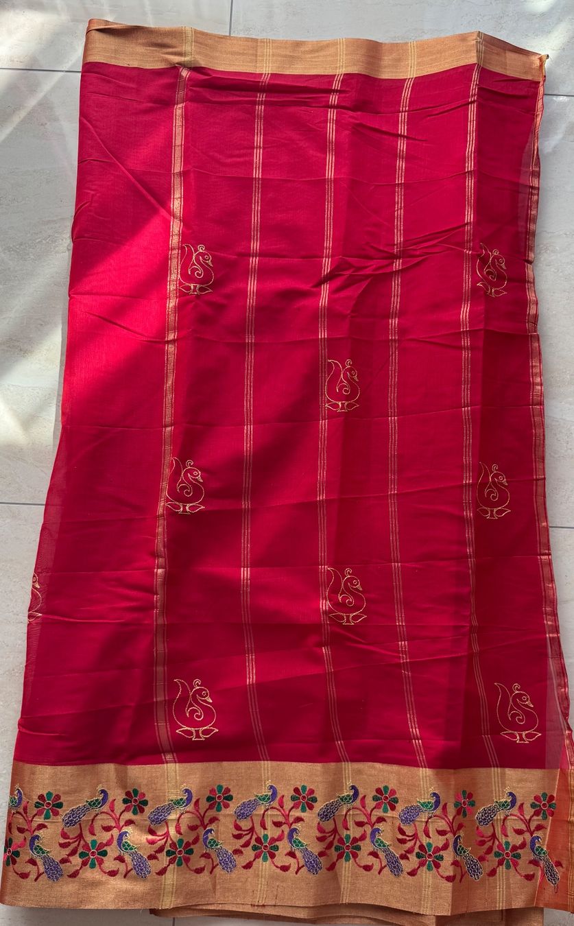 Vestiti: indischer/tamilischer Sari rot – Nuovo (secondo la descrizione) da Wichtrach venduto da Alyasahana 3