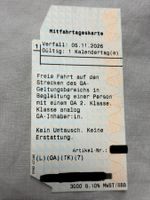 MITFAHRTAGESKARTE VERFALL 05.11.2026