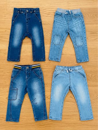 4 Pantalons Jeans Taille 80