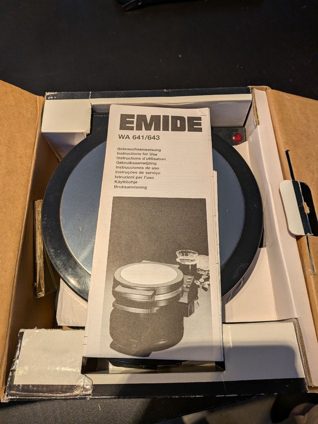 Elettrodomestici da cucina: Emide Waffelautomat WA 641/643 mit Backampel. – Nuovo (secondo la descrizione) da Birr venduto da Manja7