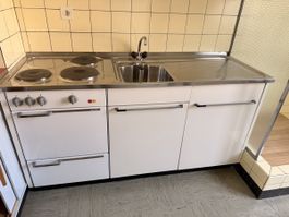 Kompaktkueche Kochfeld Backofen Kuehlschrank mit Spuele 40-6