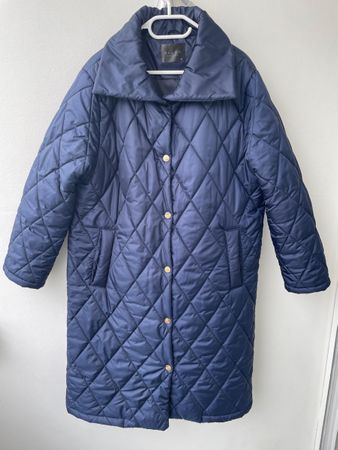 NEU: Winter Mantel Winterjacke Damen blau Gr. 50