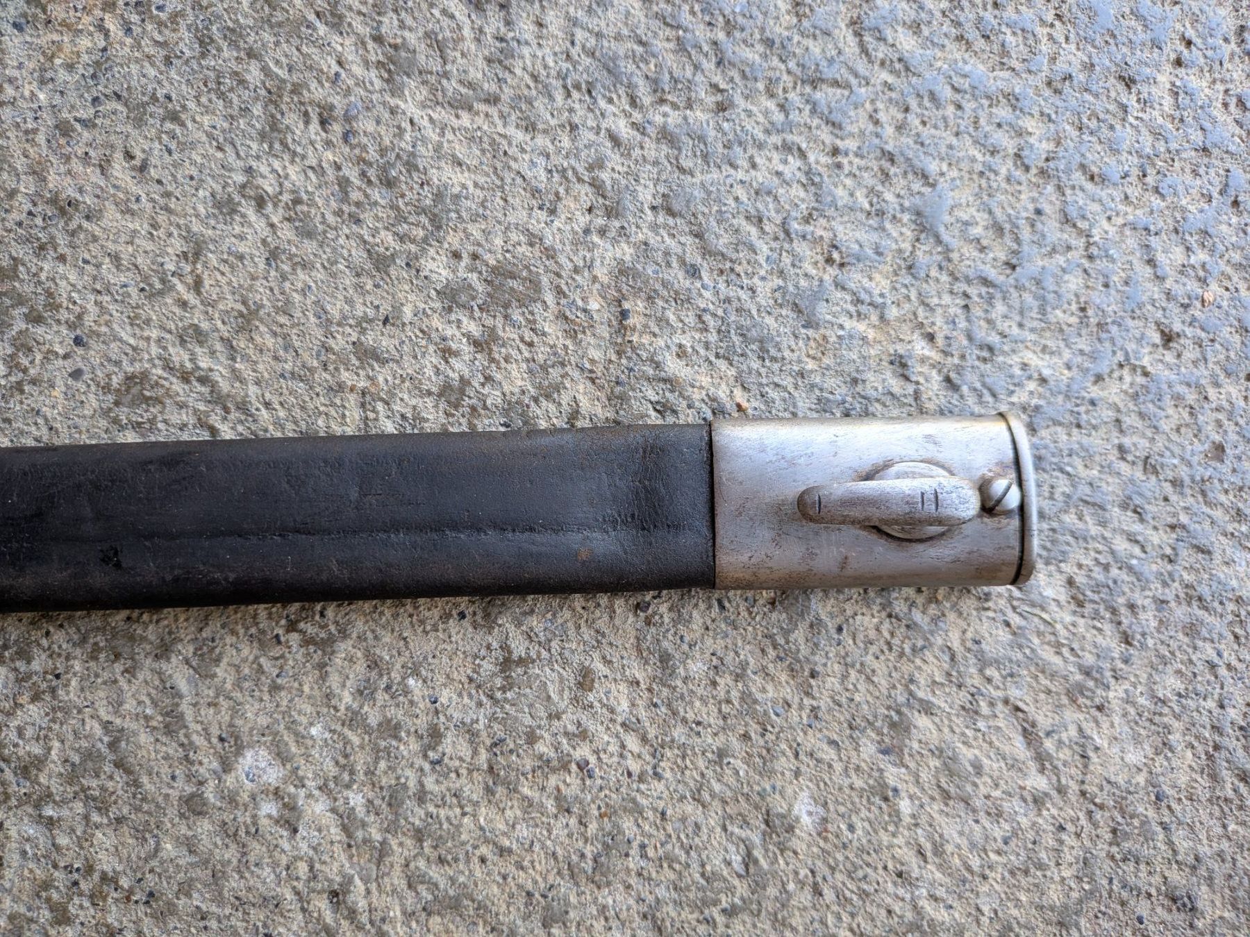 Schweizer Armee Stichwaffen: Bajonett Spanien M 1913 mit Lederscheide – Gebraucht aus Oberhof von Joeggu1 4