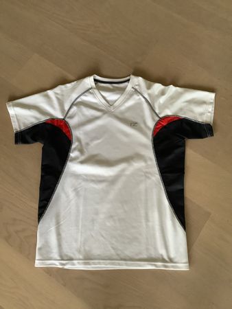 Sportshirt, Gr. M, weiss/schwarz/rot