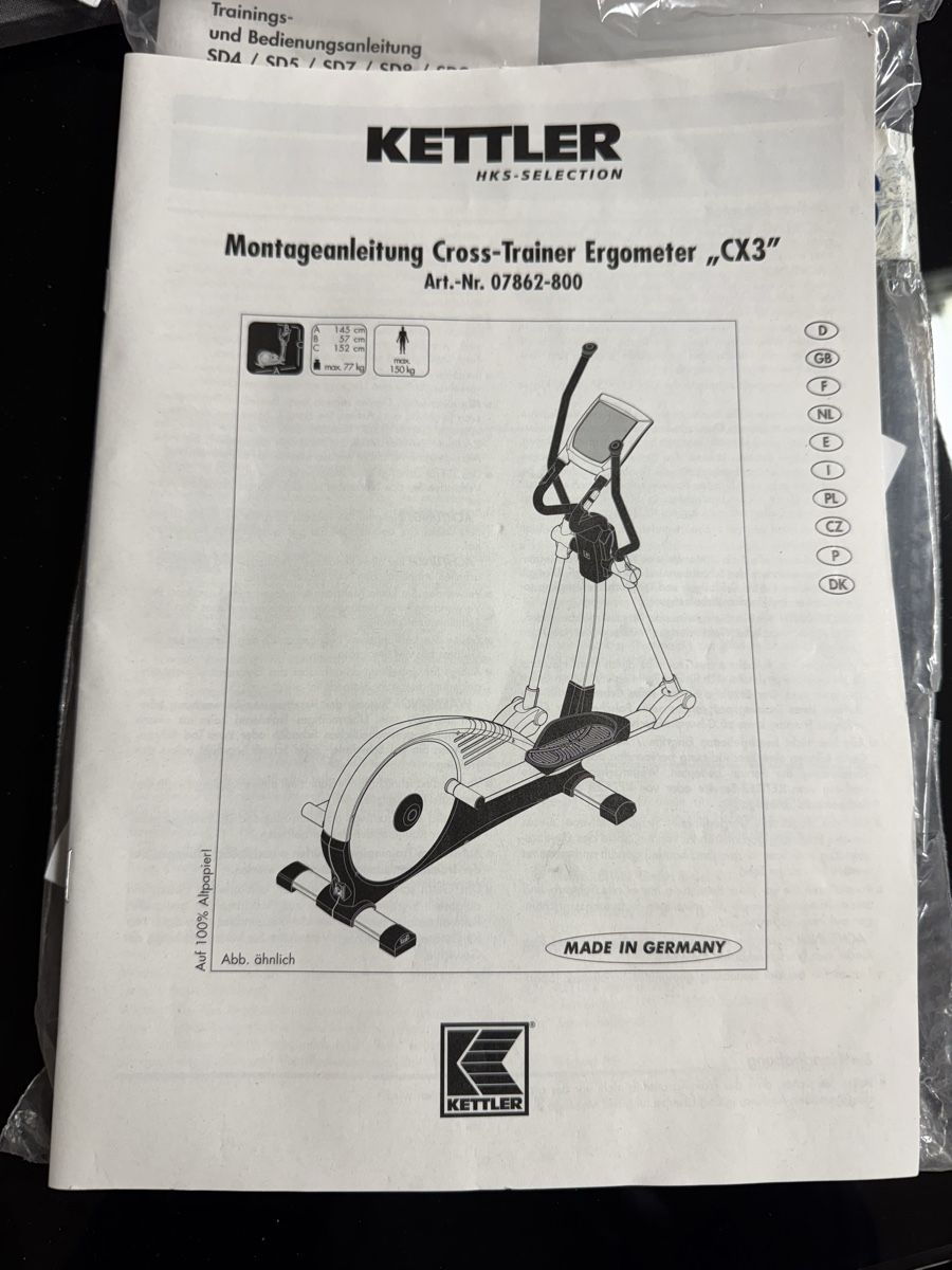Kettler Hometrainer: Kettler Cross Trainer – Nuovo (secondo la descrizione) da Nyon venduto da Swiss.quality 2