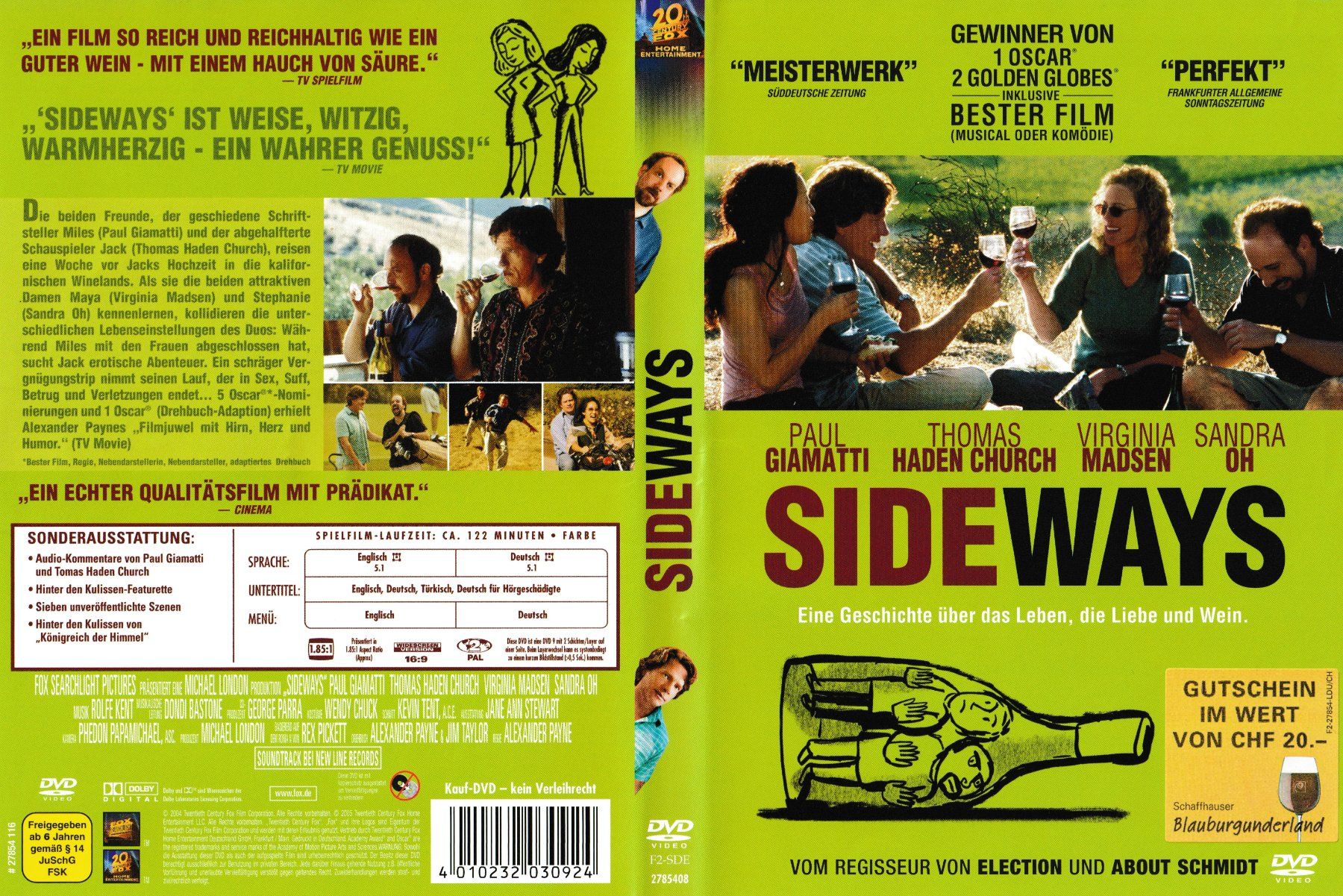 Tutti i DVDs: DVD - Sideways – Usato da Langnau am Albis venduto da MediaRescuerKeLoX