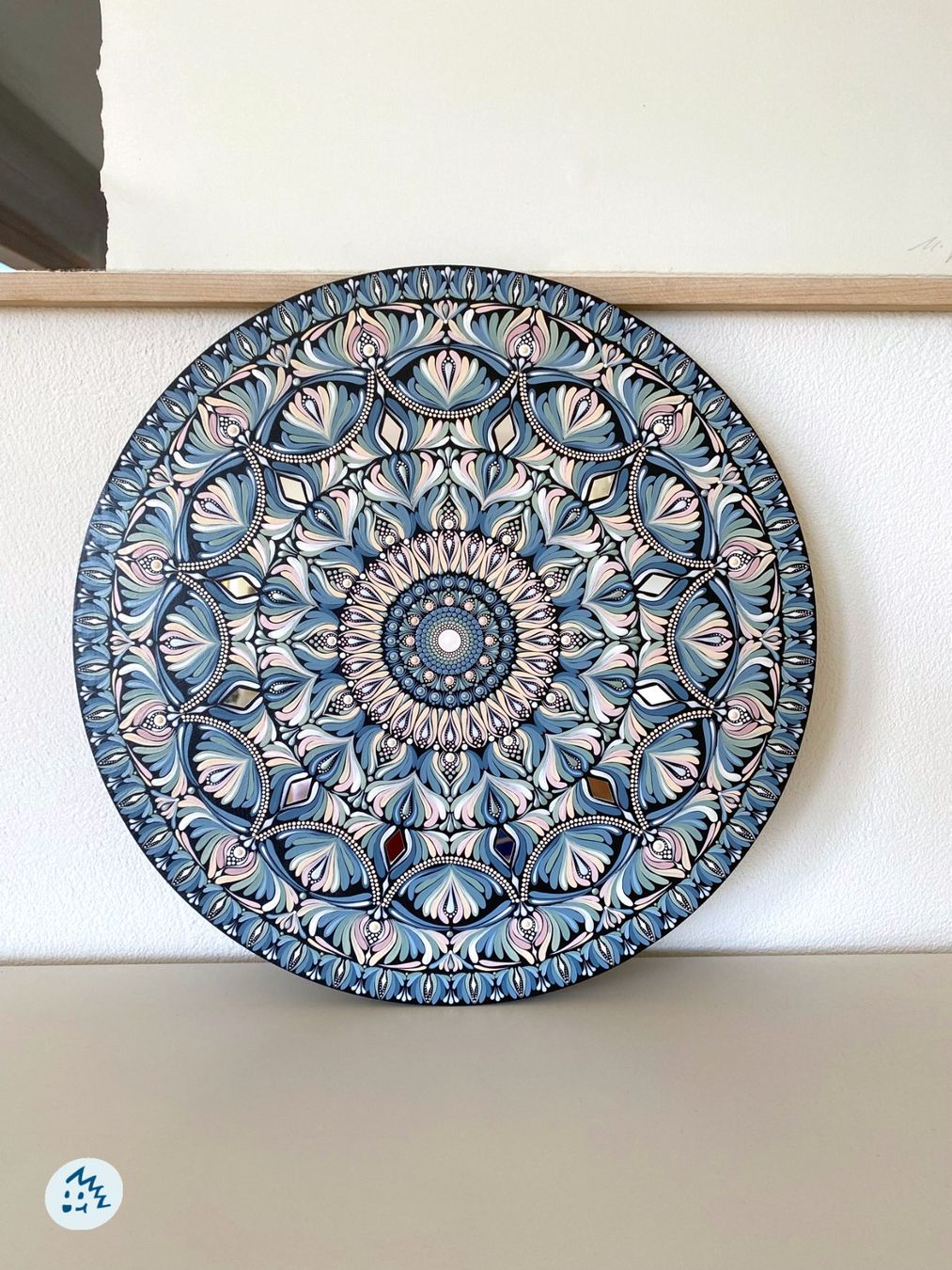 Gemälde: Mandala auf Holz, Mandala Bild, Geschenk, Wandbild, Deko – Neu und originalverpackt aus Fanas von Omibia 4