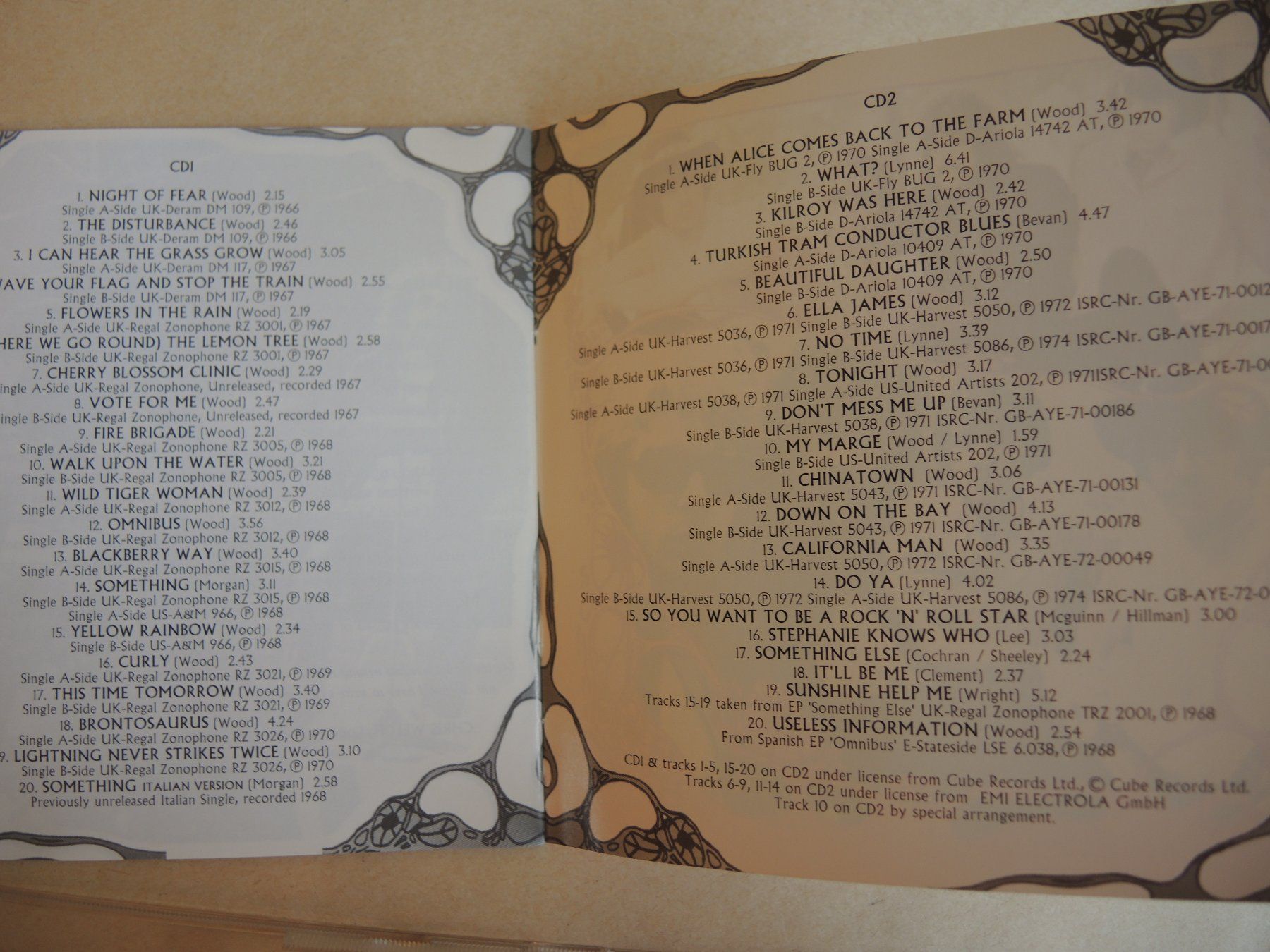 CD: The Move - Hits & Rarities 2 CD singles A's & B's – Usato da Rorschach venduto da maeck8 3