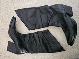 Bottes femme cuir noir