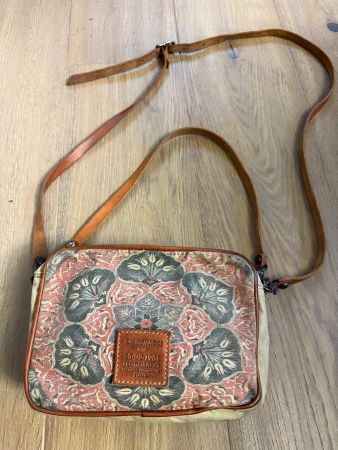 Kleine CAMPOMAGGI TASCHE aus Canvas + Leder