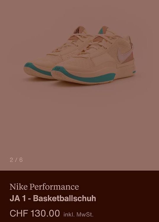 Basketballschuhe neu, Nike Performence JA1, gr 42 / 10.5 4