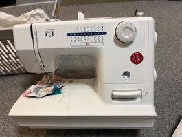 Nähmaschine TCM S1 weiss gebraucht mit Anleitung