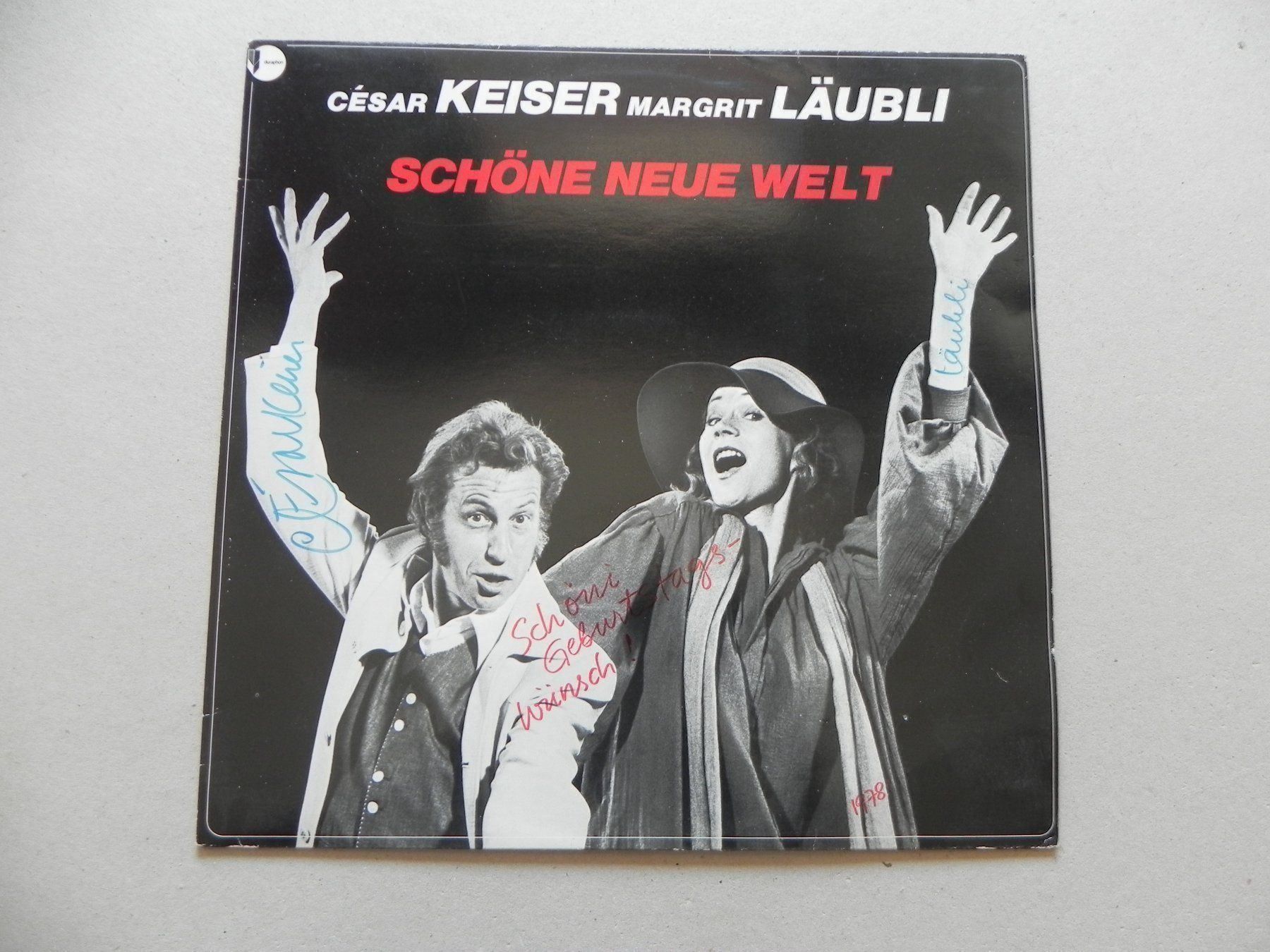 Schallplatten: LP M. Läubli & C. Keiser Autogramm 1978 – Gebraucht aus Siebnen von krimsie