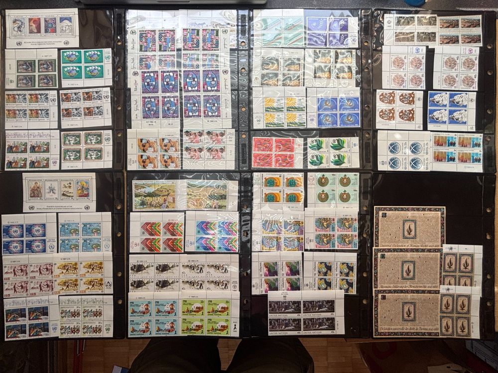 United Nations ONU/UNO ** ab 1951, 4erBlocks ab 1971 +Flags! (Gebraucht ...