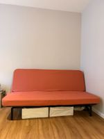 IKEA Nyhamn 3er Bettsofa rot/braun guter Zustand