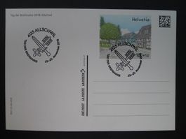 2018 Postkarte, Tag der Briefmarke Allschwil - Ganzsache !
