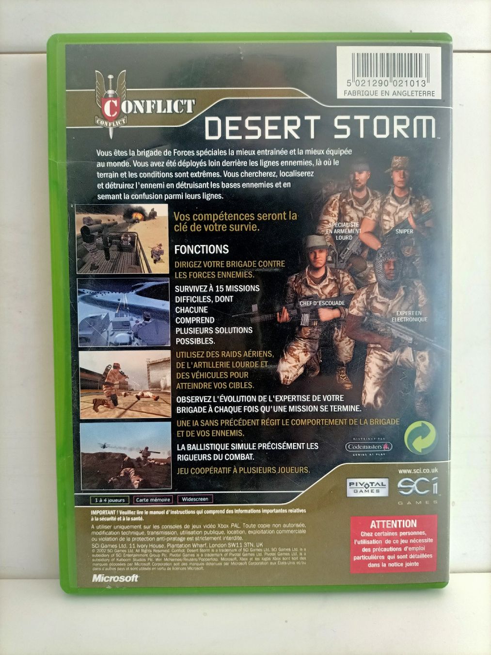 Giochi: XBOX Conflict Desert Storm Pivotal SCi – Usato da crans montana venduto da AB3963 2