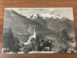 Alte Ansichtskarte Fiesch und Bettlihorn